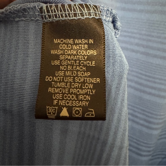 Men’s 2XL Nicklaus Golf Classic Striped Blue Polo Shirt - Picture 5 of 5